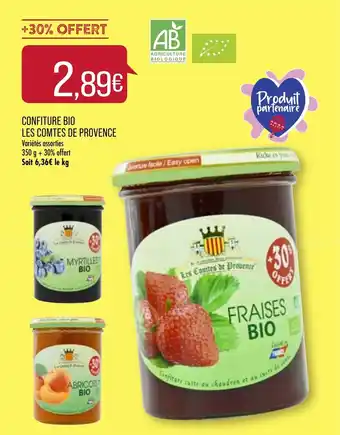 Match Confiture bio les comtes de provence offre