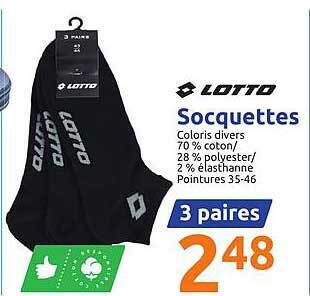 Action Socquettes Lotto offre