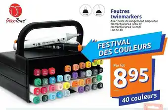 Action Feutres Twinmarkers Décotime offre