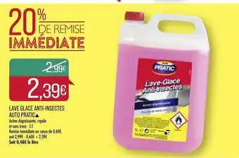 Match Lave glace anti-insectes auto pratic offre