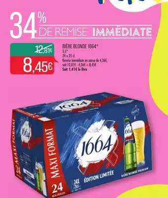 Match Bière blonde 1664 offre