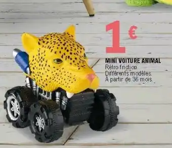 Mini voiture animal