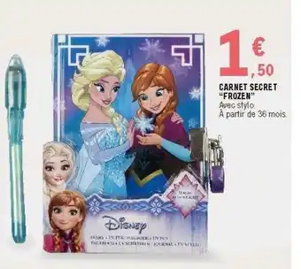 E.Leclerc Carnet secret "frozen" offre