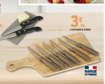 E.Leclerc 6 Couteaux à steaks offre