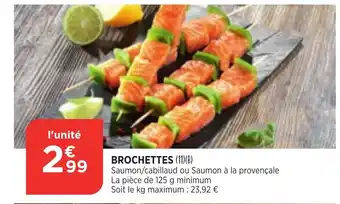 Bi1 Brochettes offre