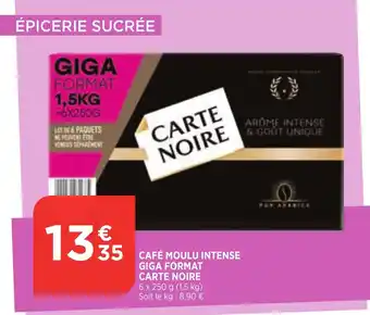 Bi1 Café moulu intense giga format carte noire offre