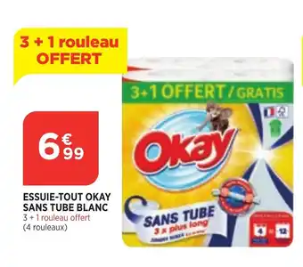 Bi1 Essuie-tout okay sans tube blanc offre