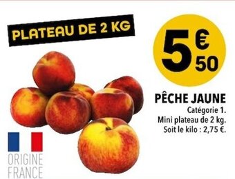 Supeco Pêche jaune offre