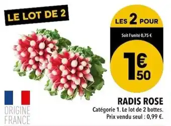Supeco Radis rose offre