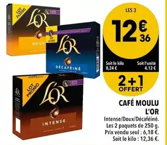 Supeco Café moulu l'or offre