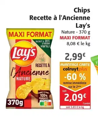 Colruyt Chips recette à l'ancienne lay's offre