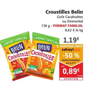 Colruyt Croustilles belin offre