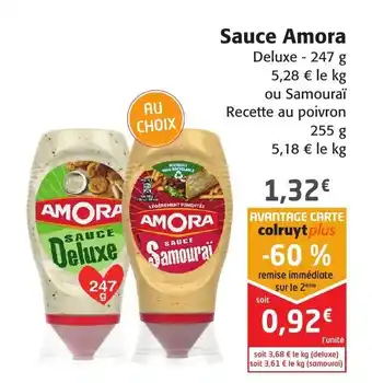 Colruyt Sauce amora offre