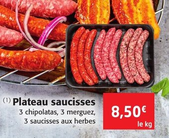 Colruyt Plateau saucisses offre