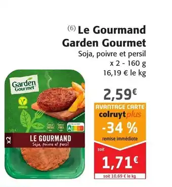 Colruyt Le gourmand garden gourmet offre