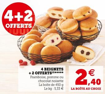 U Express 4 beignets + 2 offerts offre
