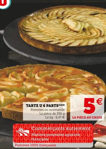 U Express U tarte 6 parts offre
