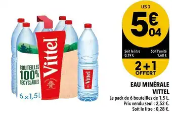 Supeco Vittel eau minérale offre