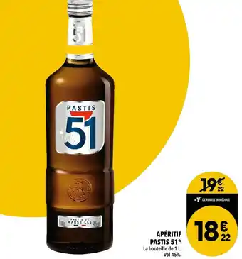 Supeco Pastis 51 apéritif offre