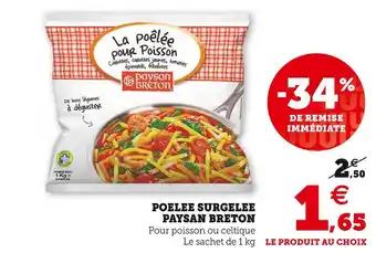 U Express Paysan breton poelee surgelée offre