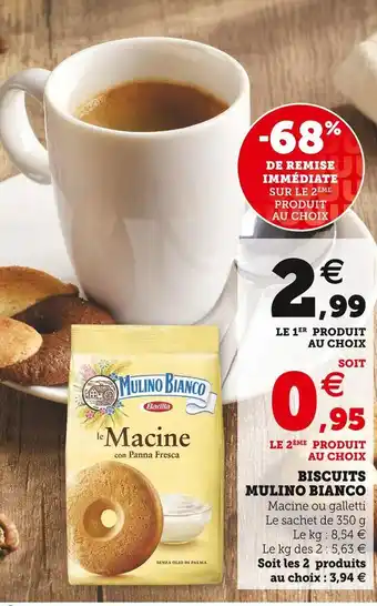 Super U Mulino bianco biscuits offre