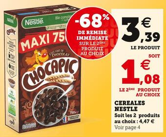Super U Nestle cereales offre