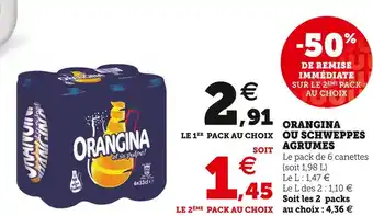 U Express Orangina / schweppes orangina ou schweppes agrumes offre