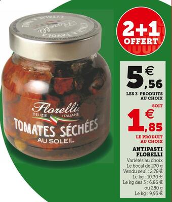 Super U Florelli antipasti offre
