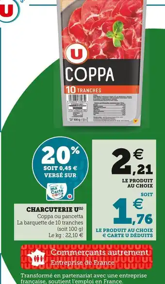 Super U U charcuterie offre