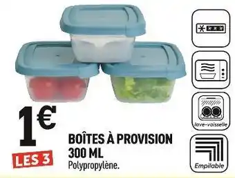 Centrakor Boîtes à provision 300 ml offre