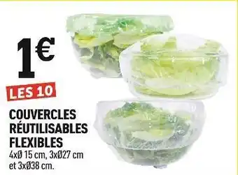 Couvercles réutilisables flexibles