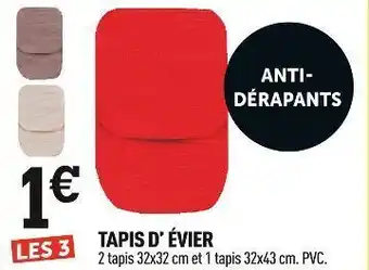 Centrakor Tapis d’ évier offre