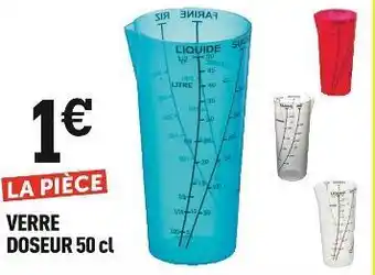 Centrakor Verre doseur 50 cl offre