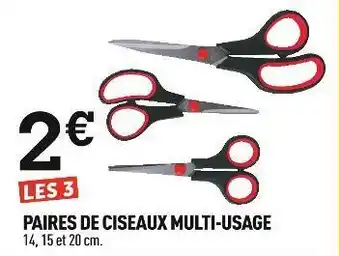 Centrakor Paires de ciseaux multi-usage offre