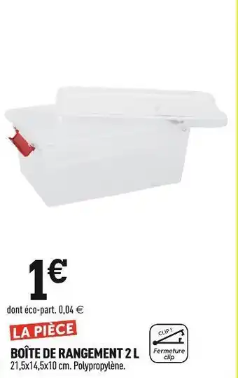 Centrakor Boîte de rangement 2 l offre