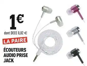 Centrakor Écouteurs audio prise jack offre