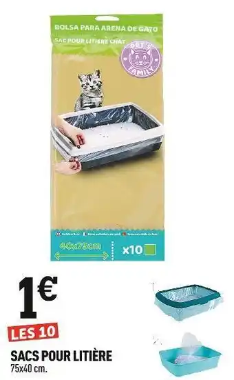 Centrakor Sacs pour litière offre
