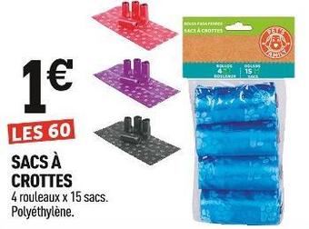 Centrakor Sacs à crottes offre