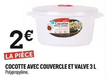 Centrakor Cocotte avec couvercle et valve 3 l offre