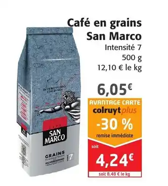 Colruyt Café en grains san marco offre