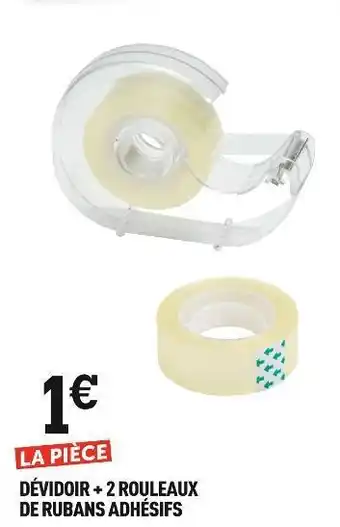 Dévidoir + 2 rouleaux de rubans adhésifs