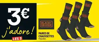 Centrakor Blach+decker paires de chaussettes offre