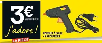 Centrakor Pistolet à colle + 2 recharges offre