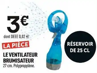 Centrakor Le ventilateur brumisateur offre