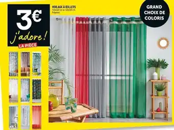 Centrakor Voilage à œillets offre