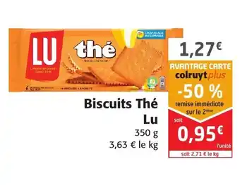 Colruyt Biscuits thé lu offre