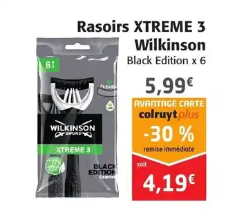 Colruyt Rasoirs XTREME 3 wilkinson offre