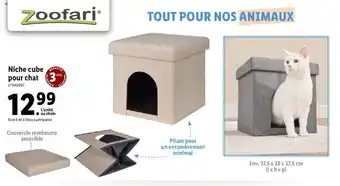 Lidl Niche cube pour chat offre