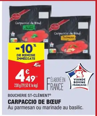 Carpaccio de Bœuf