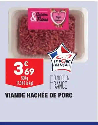 ALDI Viande hachée de Porc offre
